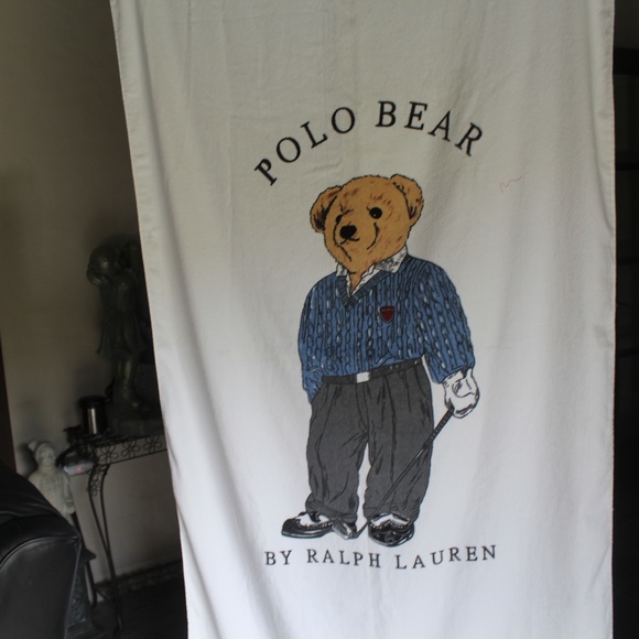 polo teddy bear towel